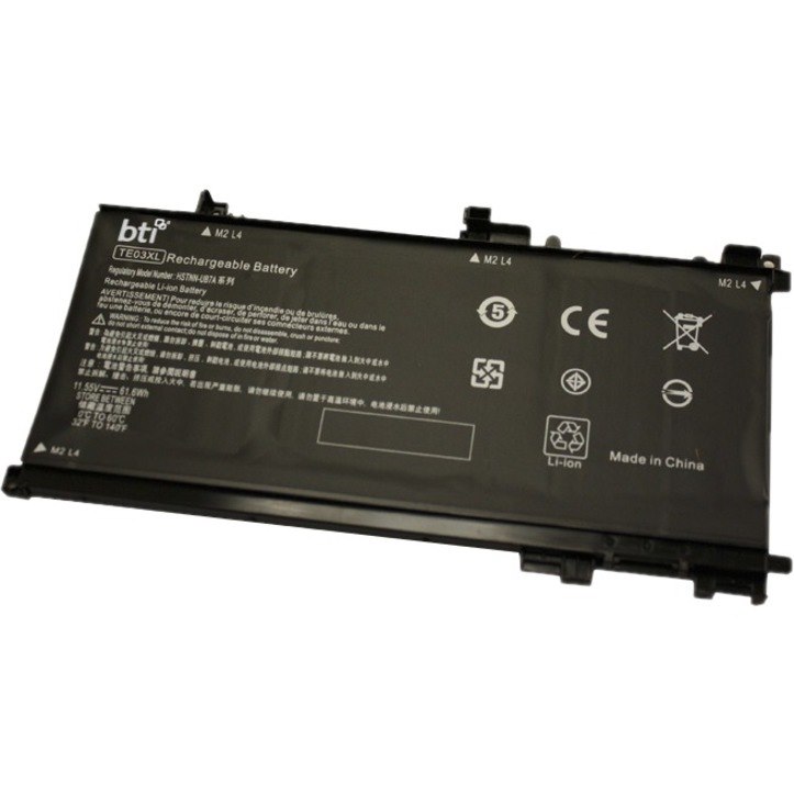 BTI TE03XL-BTI 11.55V 61.6WHR LI-ION BATTERY 849570-541, TE03061XL, 849570-542, TE03XL, 849570-543, 849910-850 OMEN 15-AX002LA, 15-AX013TX, 15-AX017TX, 15-AX020TX, 15-AX023TX, 15-AX027TX, 15-AX031TX, 15-AX034TX, 15-AX039NR, 15-AX043TX, 15-AX049TX, 15-AX103TX, PAVILION 14-AL016TX, 15-BC004TX, 15-BC008TX, 15-BC011TX, 15-BC014TX, 15-BC018CA, 15-BC020TX, 15-BC024TX, 15-BC028TX, 15-BC032TX, 15-BC036TX, 15-BC040TX, 15-BC044TX, 15-BC060NR