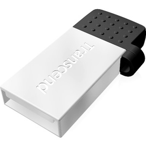 Transcend JetFlash 380S 32 GB USB 2.0 Type A, Micro USB 2.0 Flash Drive - Silver