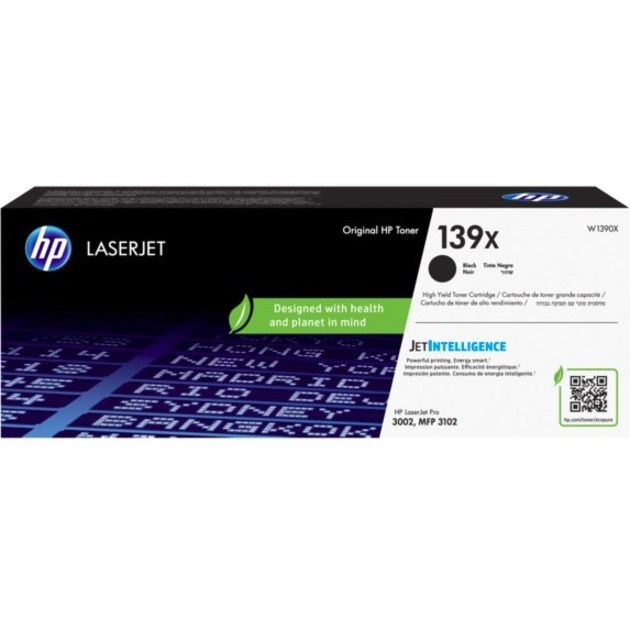 HP 139X Hoch Kapazität Laserdruck Tonerkartusche - Schwarz - Original - 1er Pack