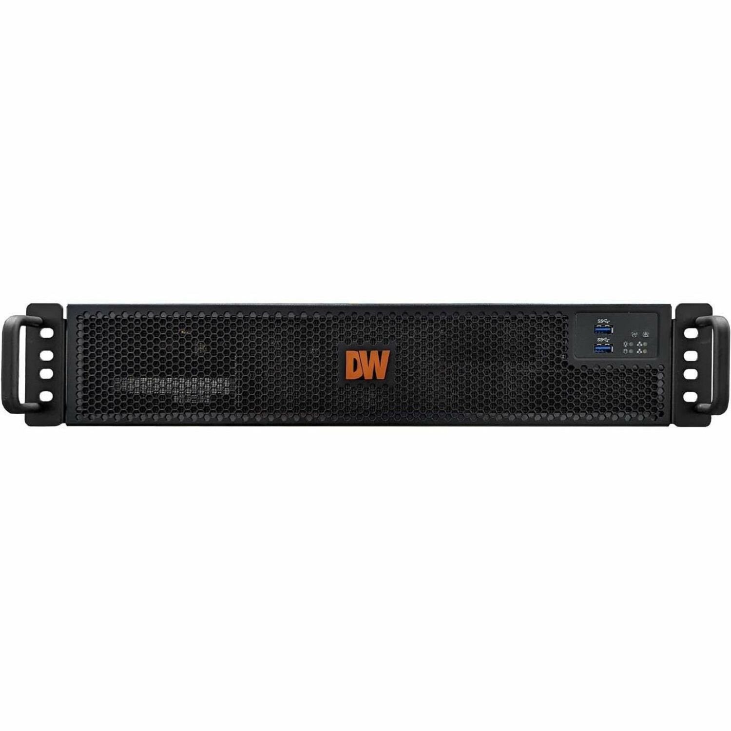 Digital Watchdog DW-BJP2U48T Blackjack P-Rack 2U 8-Bay Chassis Server, Windows 10 Option, 48TB HDD