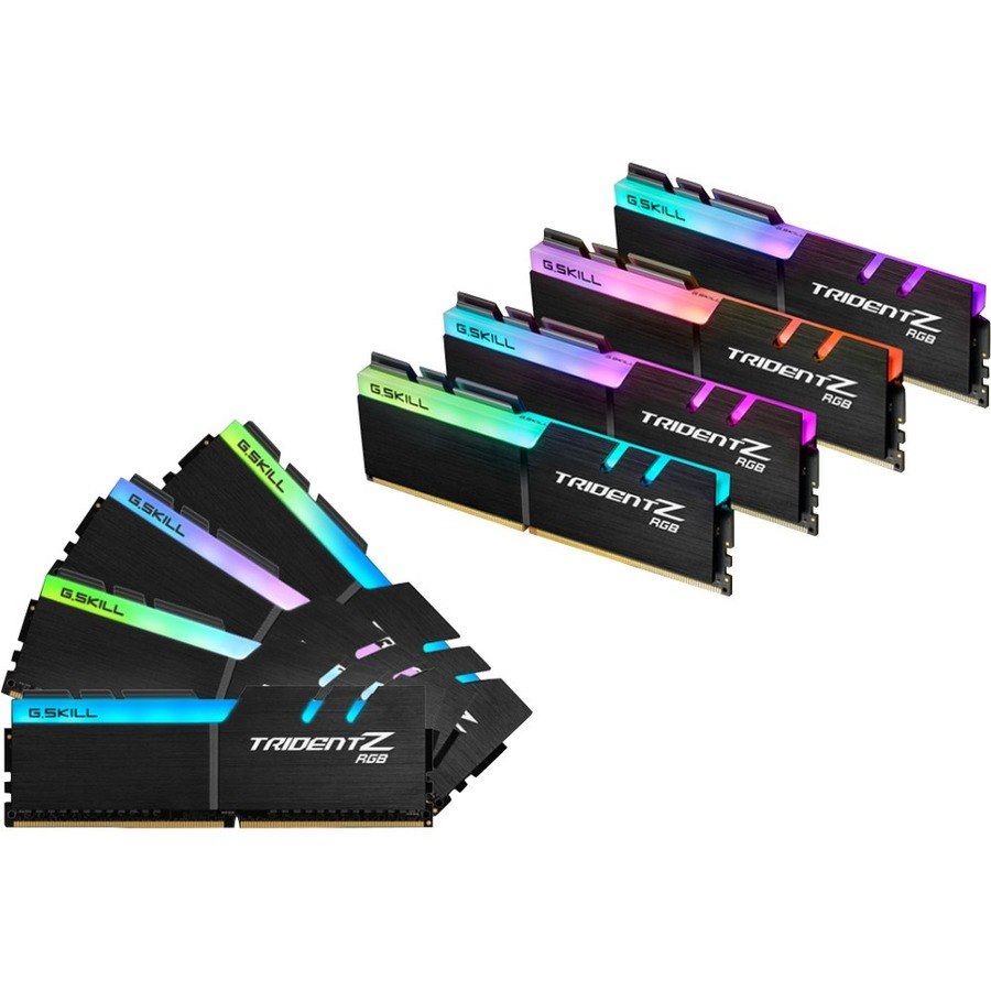 G.SKILL Trident Z RGB RAM Module - 64 GB (8 x 8GB) - DDR4-2933/PC4-23400 DDR4 SDRAM - 2933 MHz - CL16 - 1.35 V