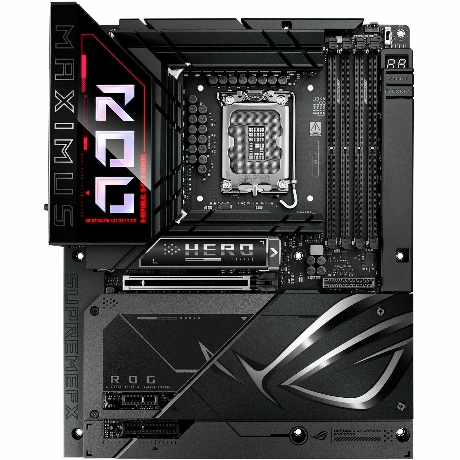 Asus ROG Maximus Z890 Hero BTF ROG MAXIMUS Z890 HERO BTF Gaming Desktop Motherboard - Intel Z890 Chipset - Socket LGA-1851 - ATX