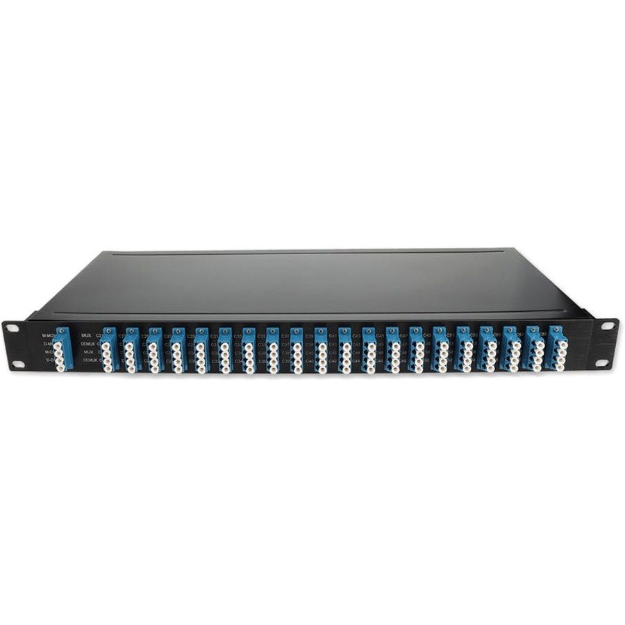 AddOn 40ch High Performance DWDM Mux and Demux (Duplex), 1U Rack Mount, Ch21 - CH60 w/Monitor Port (2%), LC/UPC adapters. Industrial Temperature