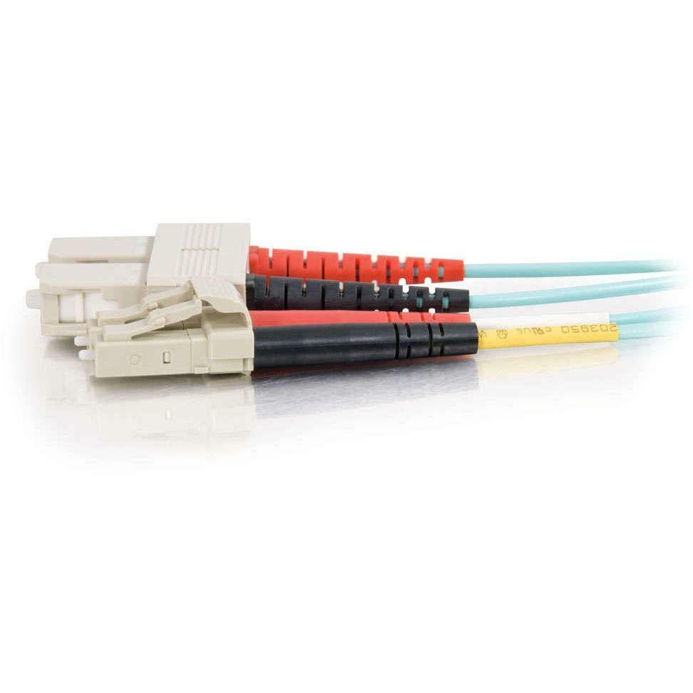 C2G OM3 Duplex Multimode PVC Fiber Optic Cable