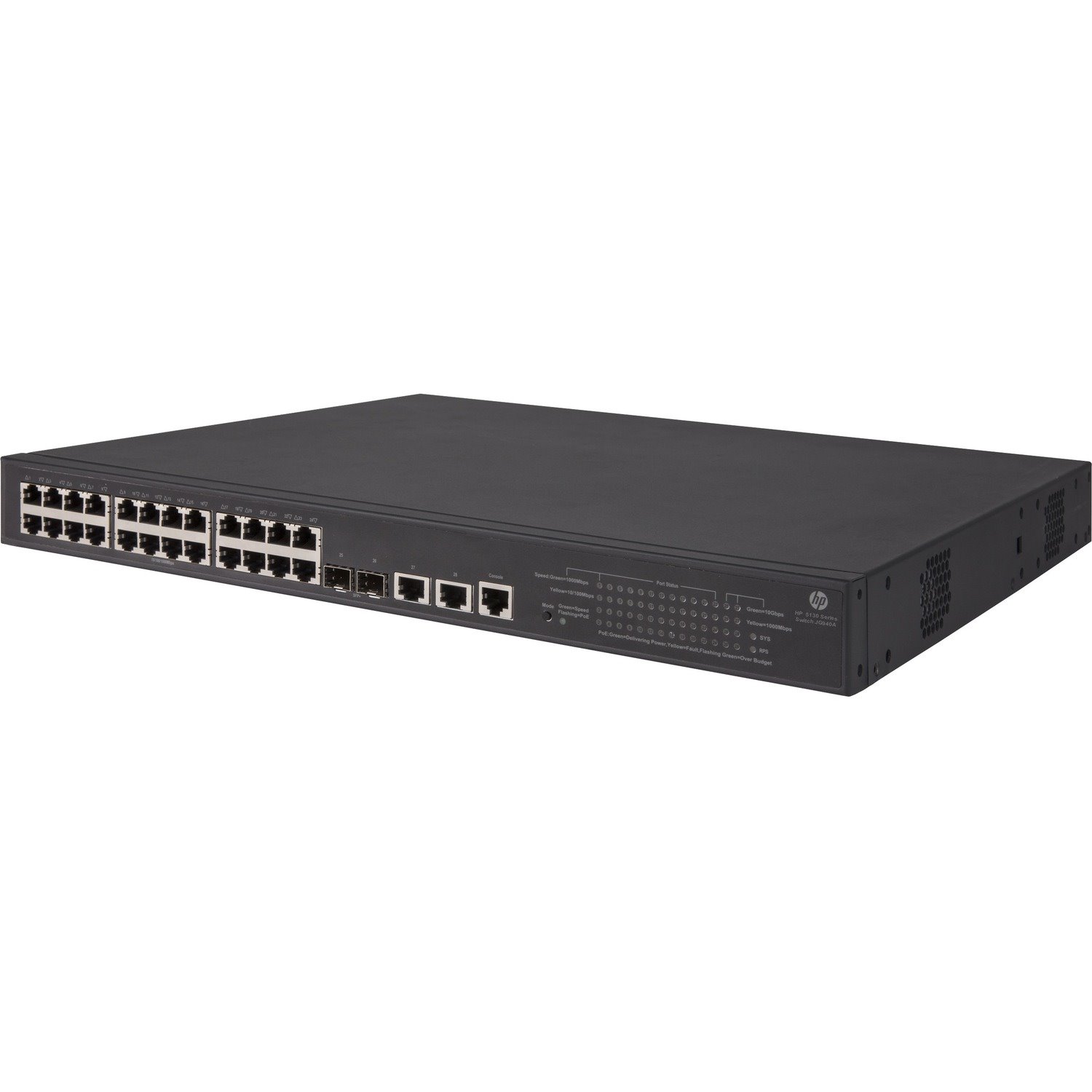 HPE 5130-24G-PoE+-2SFP+-2XGT (370W) EI Switch