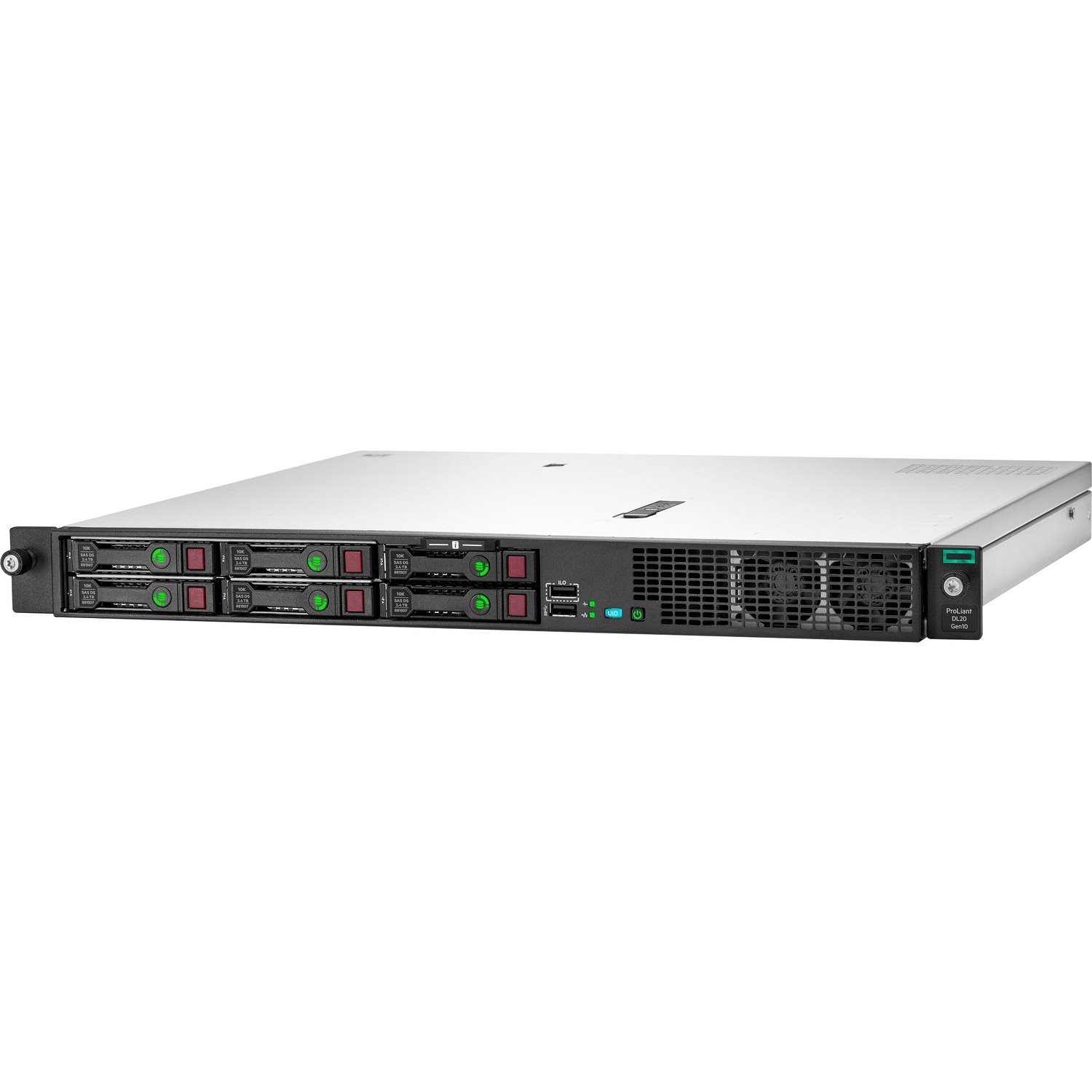 HPE ProLiant DL20 G10 1U Rack Server - 1 Xeon E-2224 3.40 GHz - 16 GB RAM - Serial ATA/600 Controller