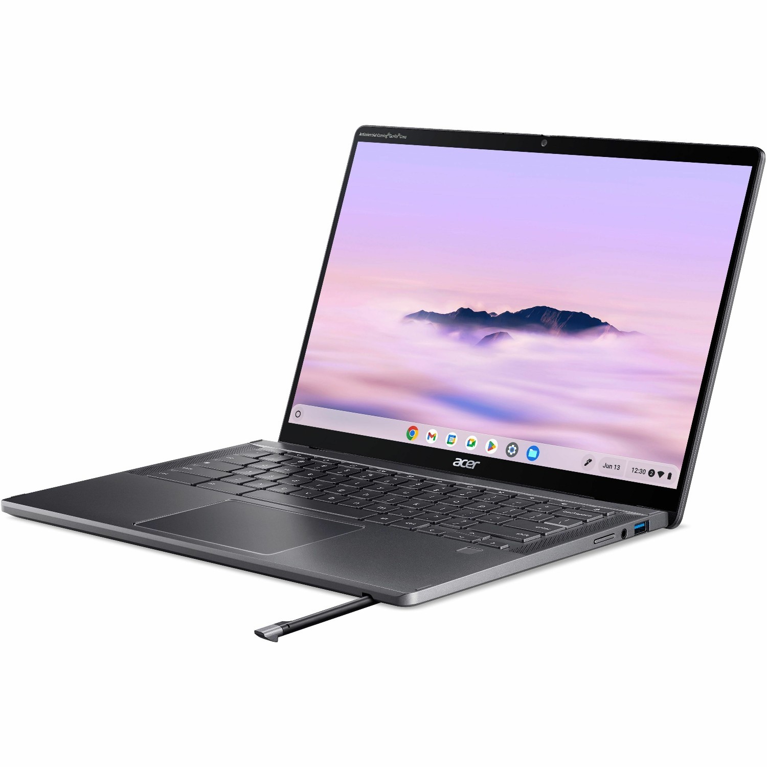Acer Chromebook Plus Spin 714 CPE794-1N CPE794-1N-77P3 14" Touchscreen Convertible 2 in 1 Chromebook - WUXGA - 60 Hz - Intel Core Ultra 7 155U - 16 GB - 256 GB PCI Express NVMe 4.0 SSD - English (US) Keyboard - Iron