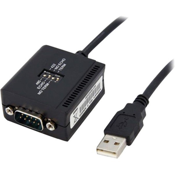 StarTech.com 6ft (1.8m) 1-Port Professional RS422/485 USB Serial Cable Adapter with COM Retention, USB to RS422 Adapter - TAA