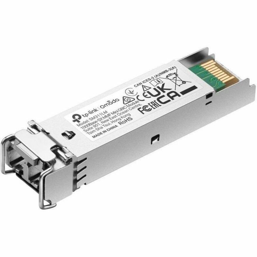 TP-LINK OMADA 1000-BASE-SX MMF MINI GBIC SFP MODULE, MULTI-MODE, 550M, 3YR