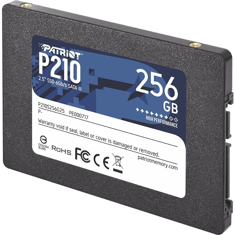 Patriot Memory P210 256 GB Solid State Drive - 2.5" Internal - SATA (SATA/600) - Black