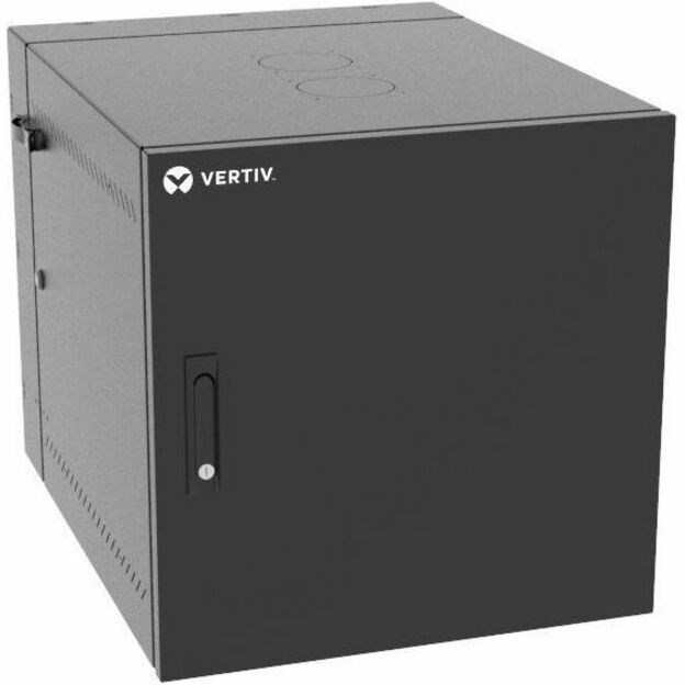 Vertiv VR Rack 12U Server Rack Enclosure | Wall Mount | 609.6x533.4x609.6mm 24x21x24in (HxWxD) | Plexi door | Medium depth | rack cabinet (VR1000)