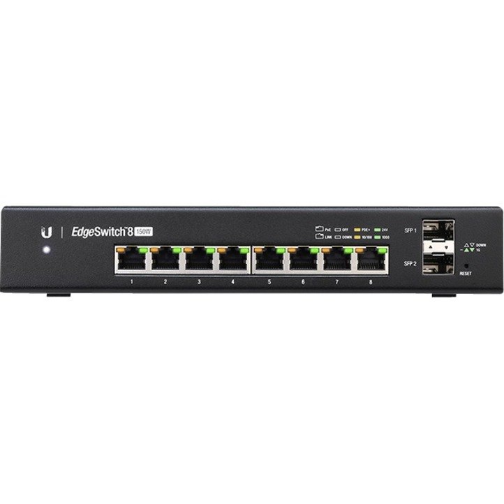 Ubiquiti EdgeSwitch ES-8-150W 8 Ports Manageable Ethernet Switch - Gigabit Ethernet - 10/100/1000Base-TX, 1000Base-X