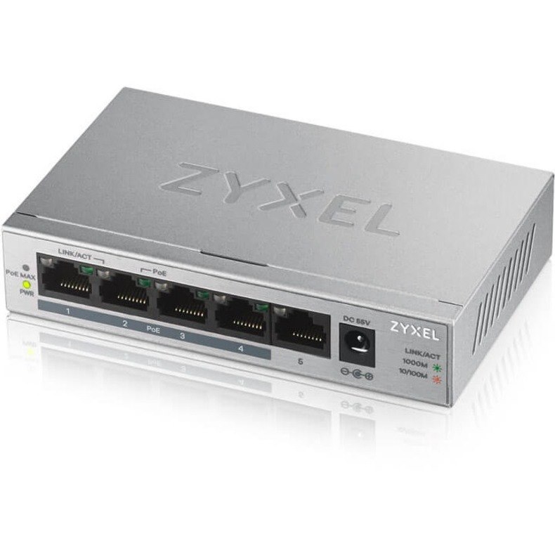 ZYXEL 5-Port GbE Unmanaged PoE Switch