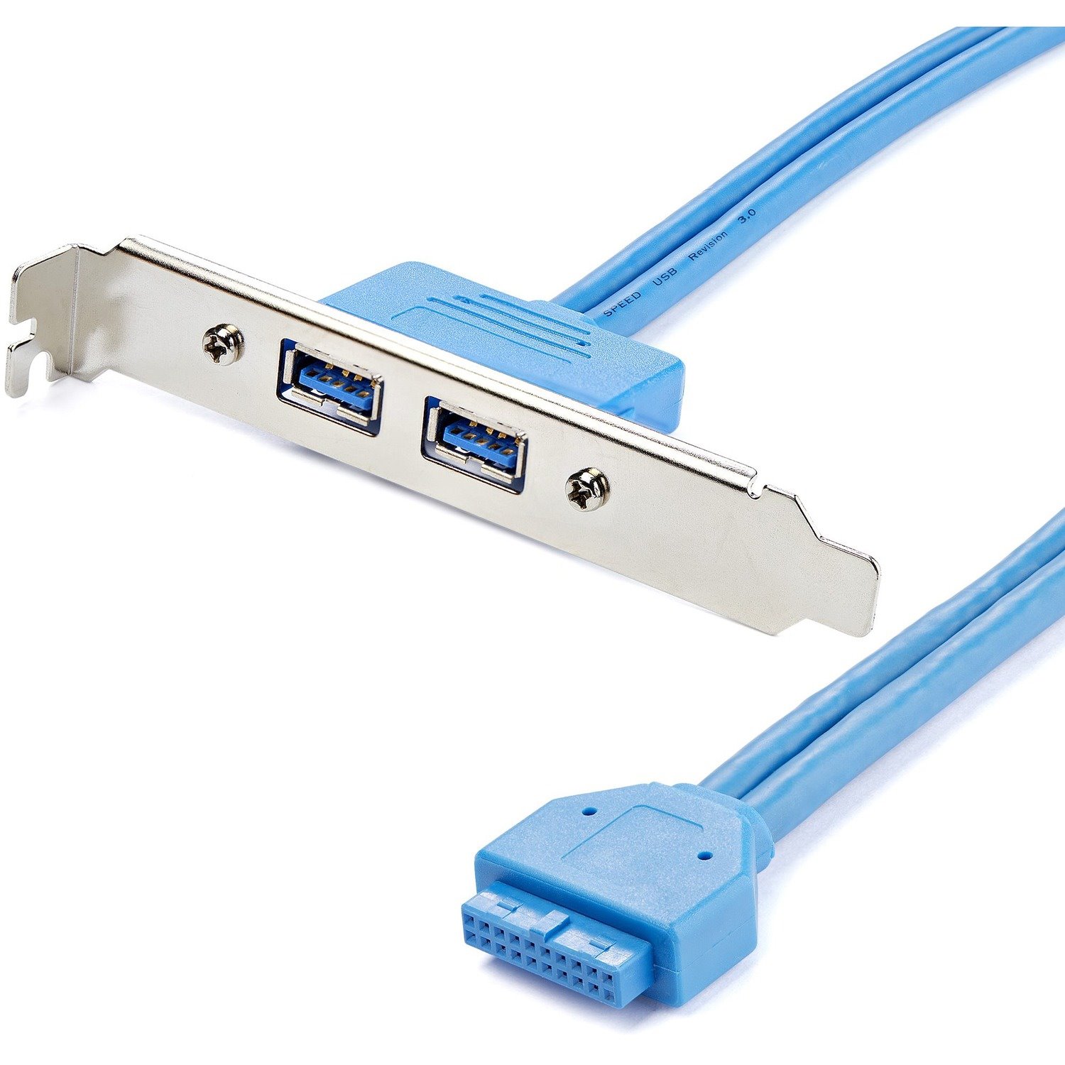 StarTech.com 2 Port USB 3.0 (5Gbps) A Female Slot Plate Adapter