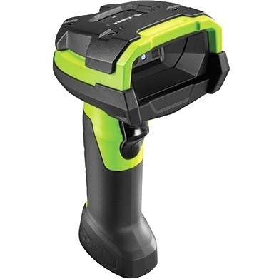 Zebra DS3608 Rugged Warehouse Handheld Barcode Scanner Kit - Wireless Connectivity - Industrial Green
