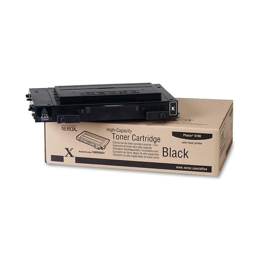 Xerox Genuine Phaser&trade; 6100 Black High capacity Toner Cartridge (7000 Pages) - 106R00684