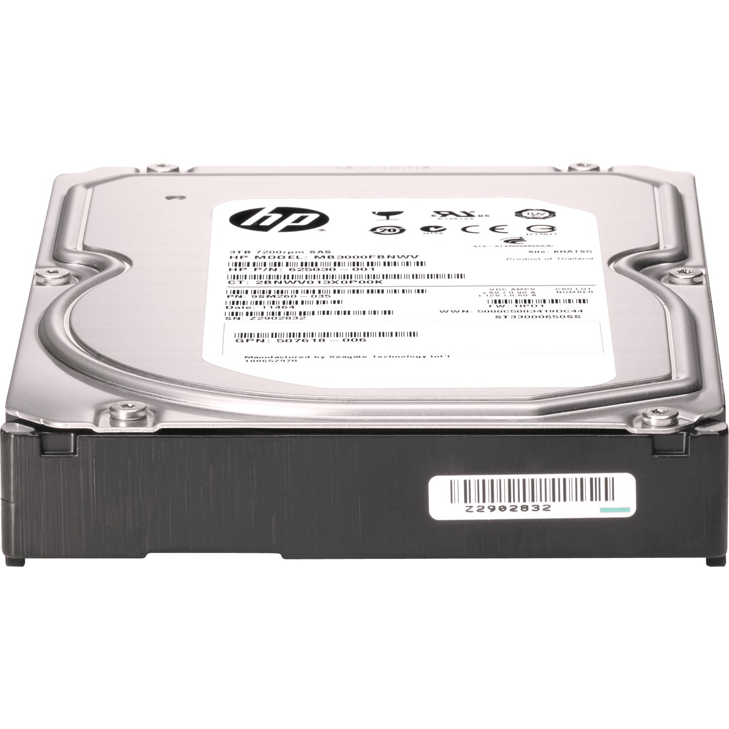 HPE 2 TB Hard Drive - 3.5" Internal - SATA (SATA/600)