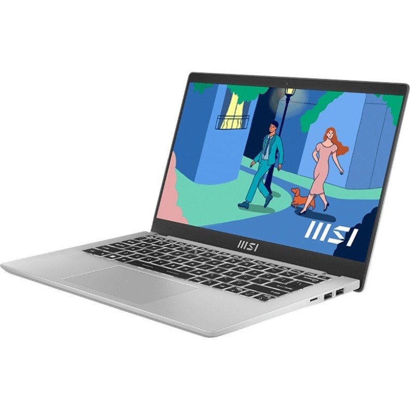 MSI Modern 14 C12M Modern 14 C12M-222AU 14" Notebook - Full HD - Intel Core i7 12th Gen i7-1255U - 16 GB - 512 GB SSD - Urban Silver