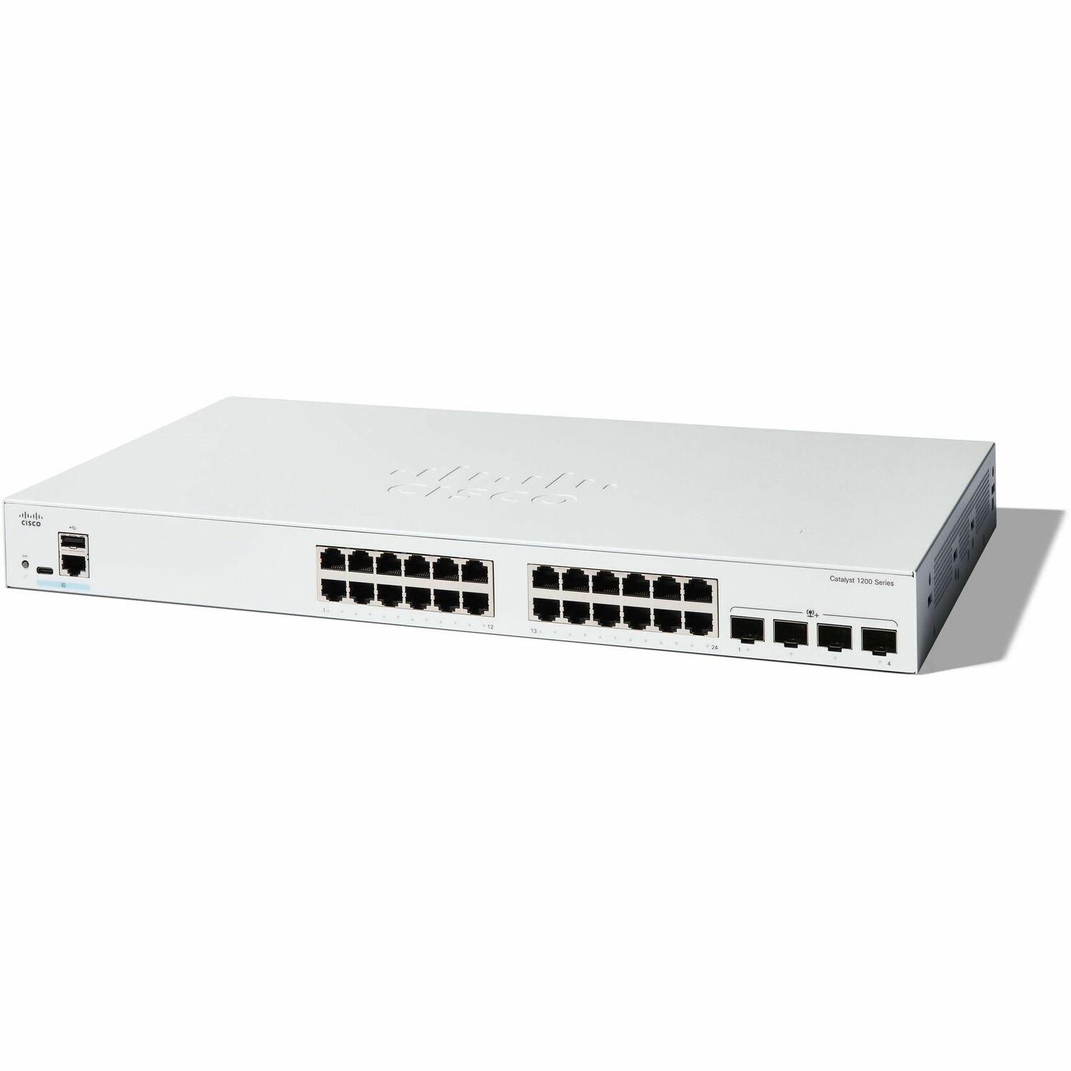 Cisco Catalyst 1200 C1200-24T-4X 24 Ports Manageable Ethernet Switch - 10 Gigabit Ethernet - 10/100/1000Base-T, 10GBase-X