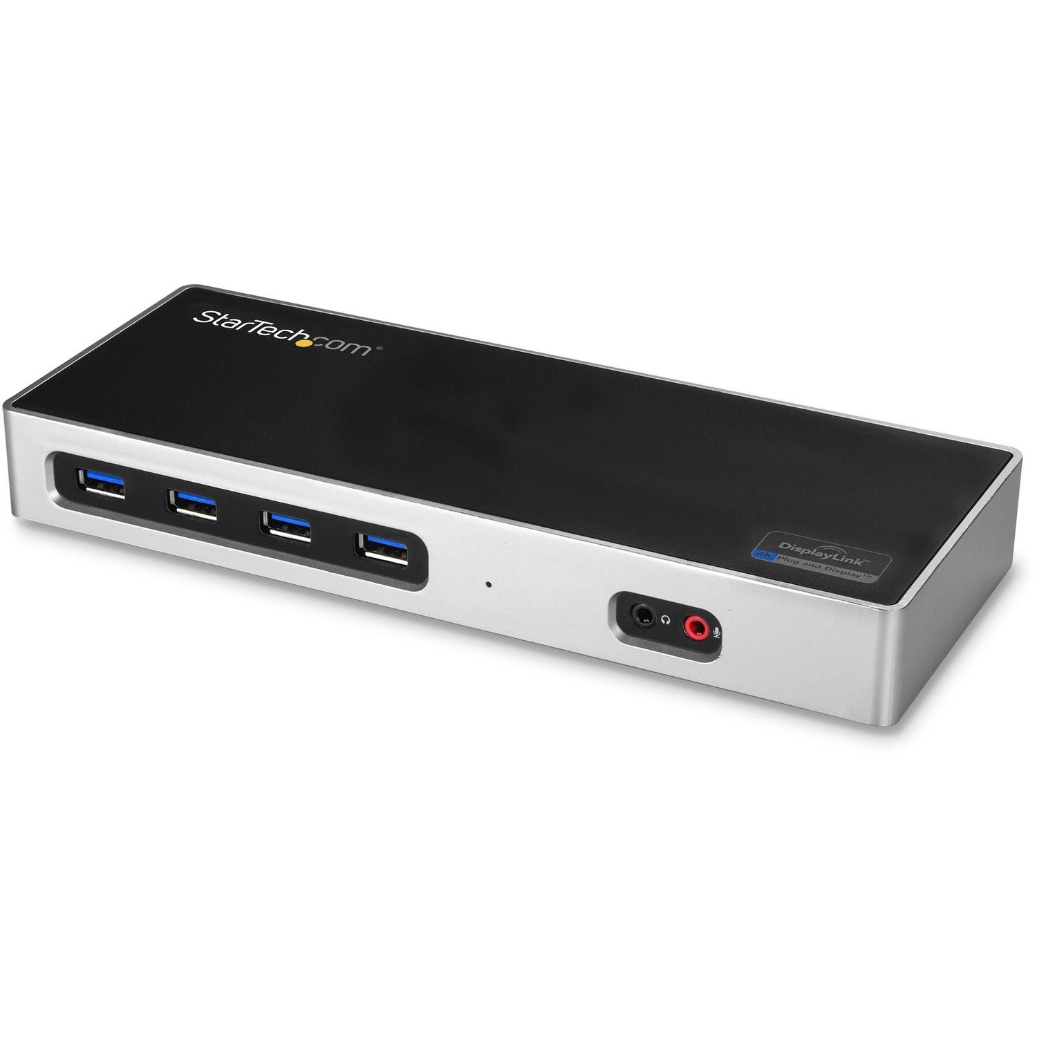 StarTech.com USB-C & USB-A Dock, Dual Monitor 4K 60Hz Dock DisplayPort/HDMI, Hybrid USB 3.0 Laptop Docking Station, 6x USB-A, mac/Windows