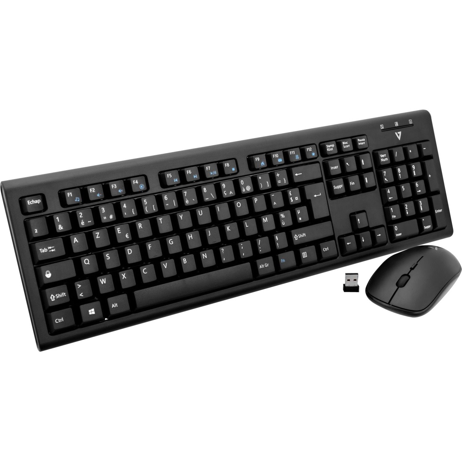 V7 CKW200FR Keyboard & Mouse - French - 1