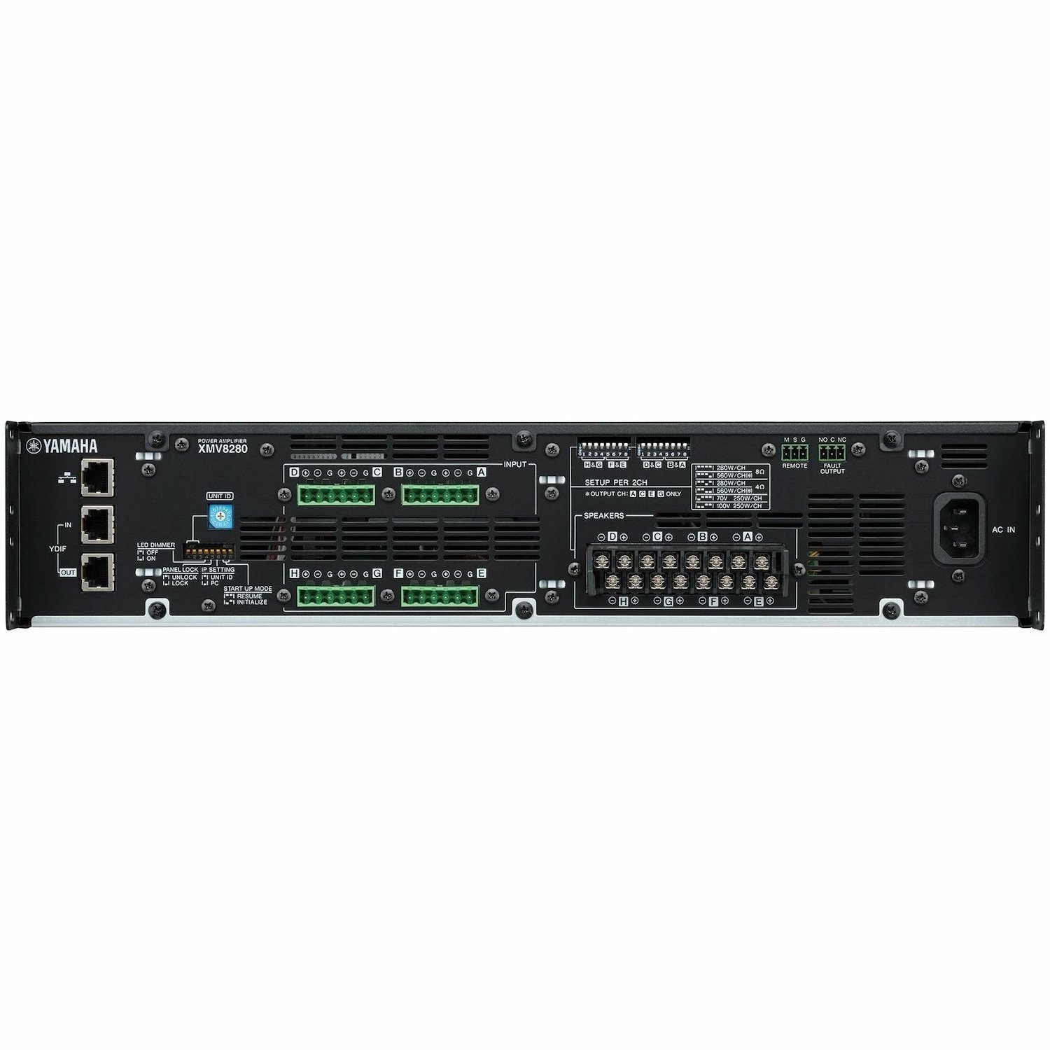 Yamaha XMV8280 Amplifier - 2240 W RMS - 8 Channel