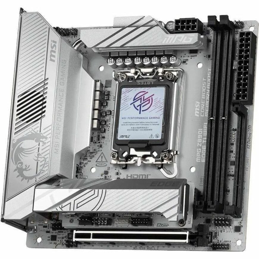 MSI MPG MPG Z890I EDGE TI WIFI Gaming Desktop Motherboard - Intel Z890 Chipset - Socket LGA-1851 - Mini ITX