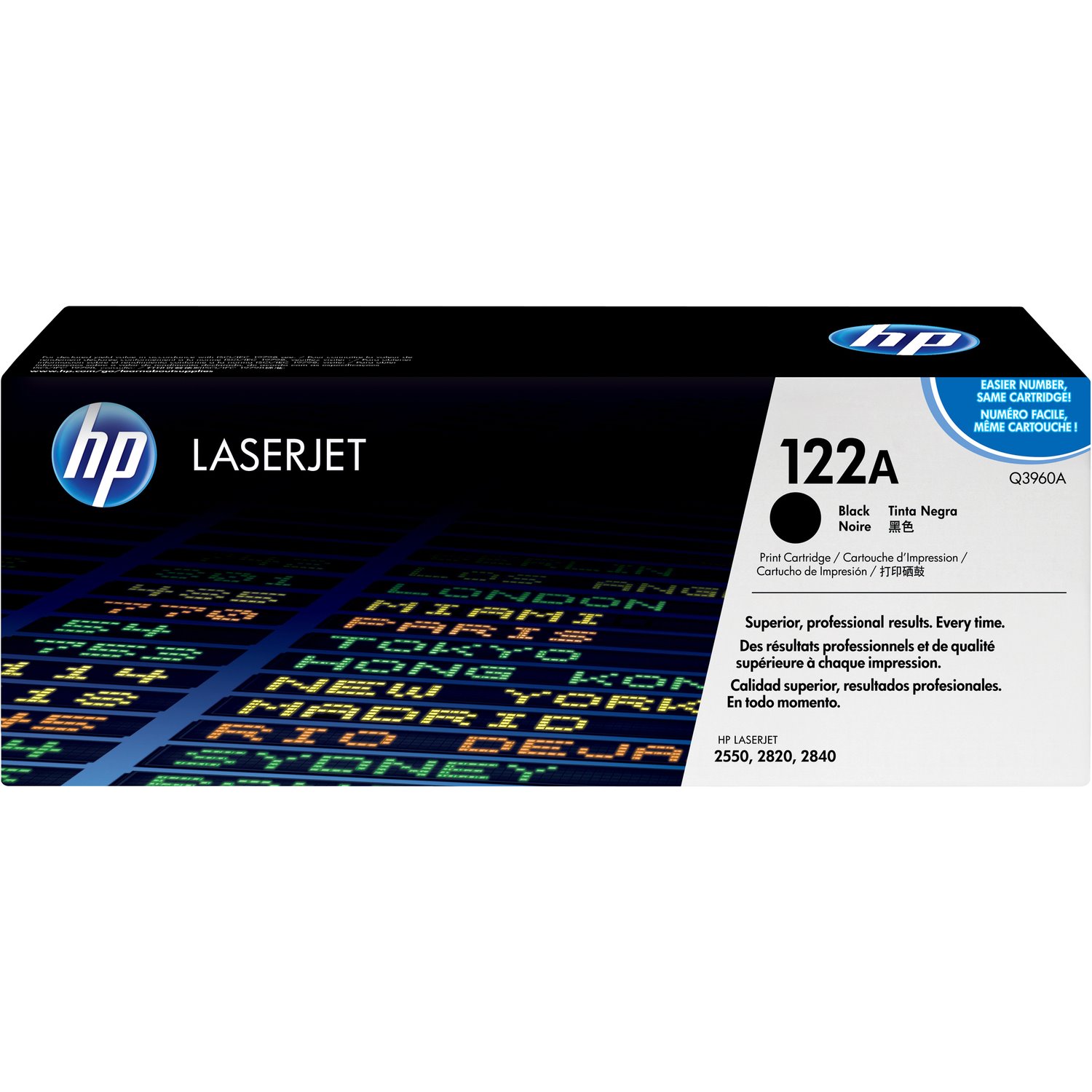 HP 122A Original Laser Toner Cartridge - Black - 1 Each