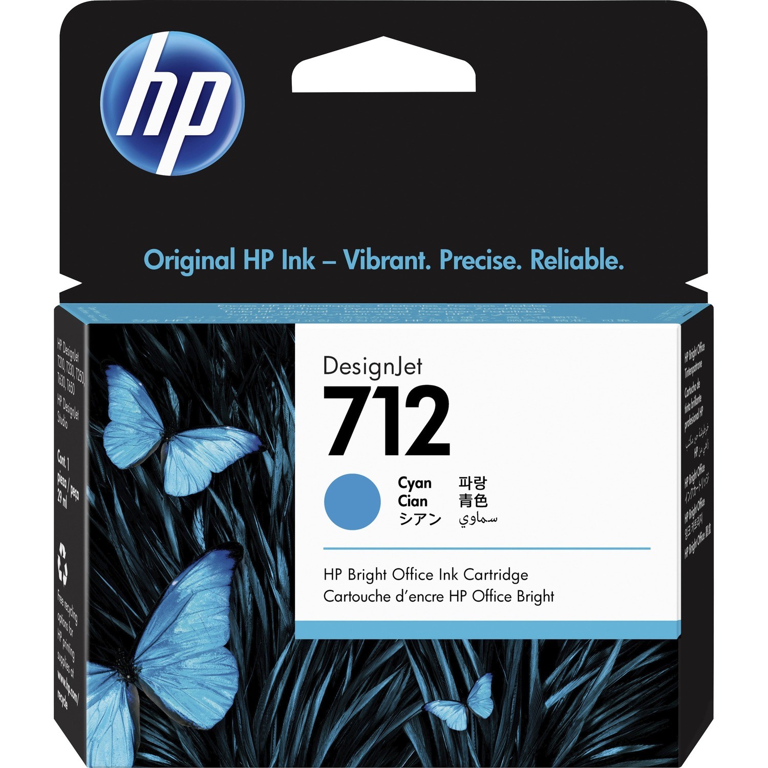 HP 712 Origineel Inkjet Inktcartridge - Cyaan - 1 Pak