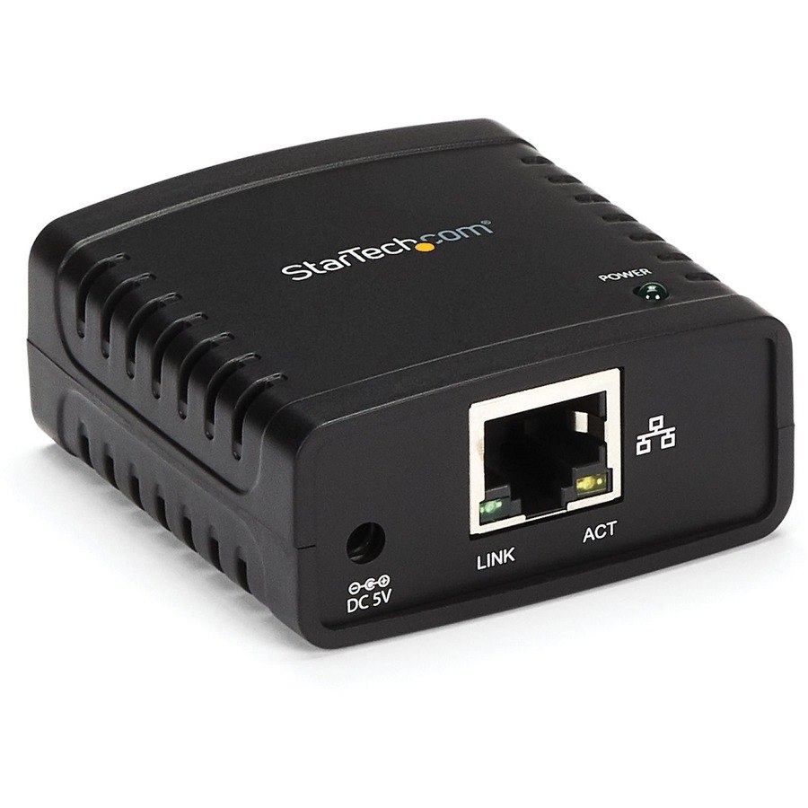 StarTech.com 10/100Mbps Ethernet to USB 2.0 Network LPR Print Server