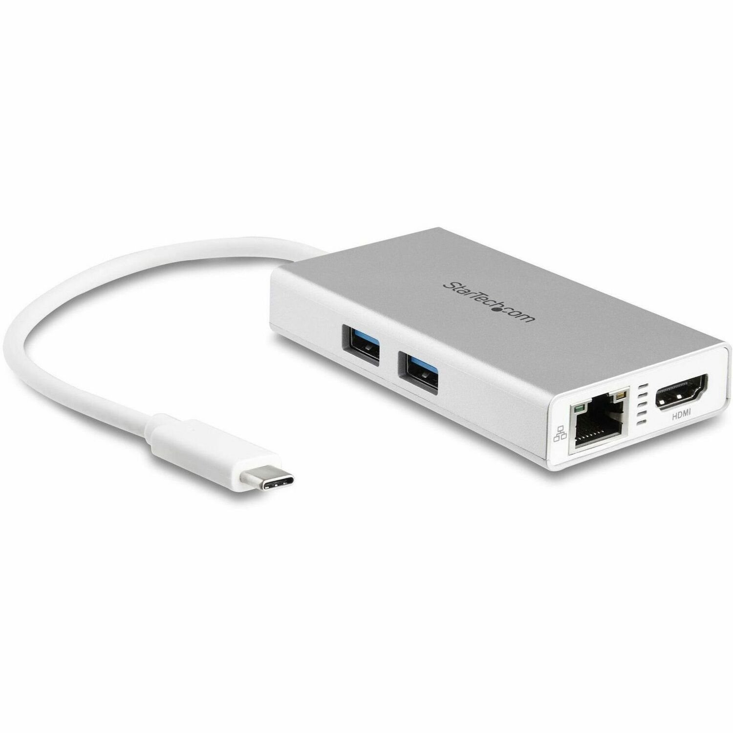 StarTech.com USB-C Multiport Adapter, USB-C Reise docking station mit 4k HDMI, 60W Power Delivery Pass-Through, GbE, 2x USB-A 3.0 Hub