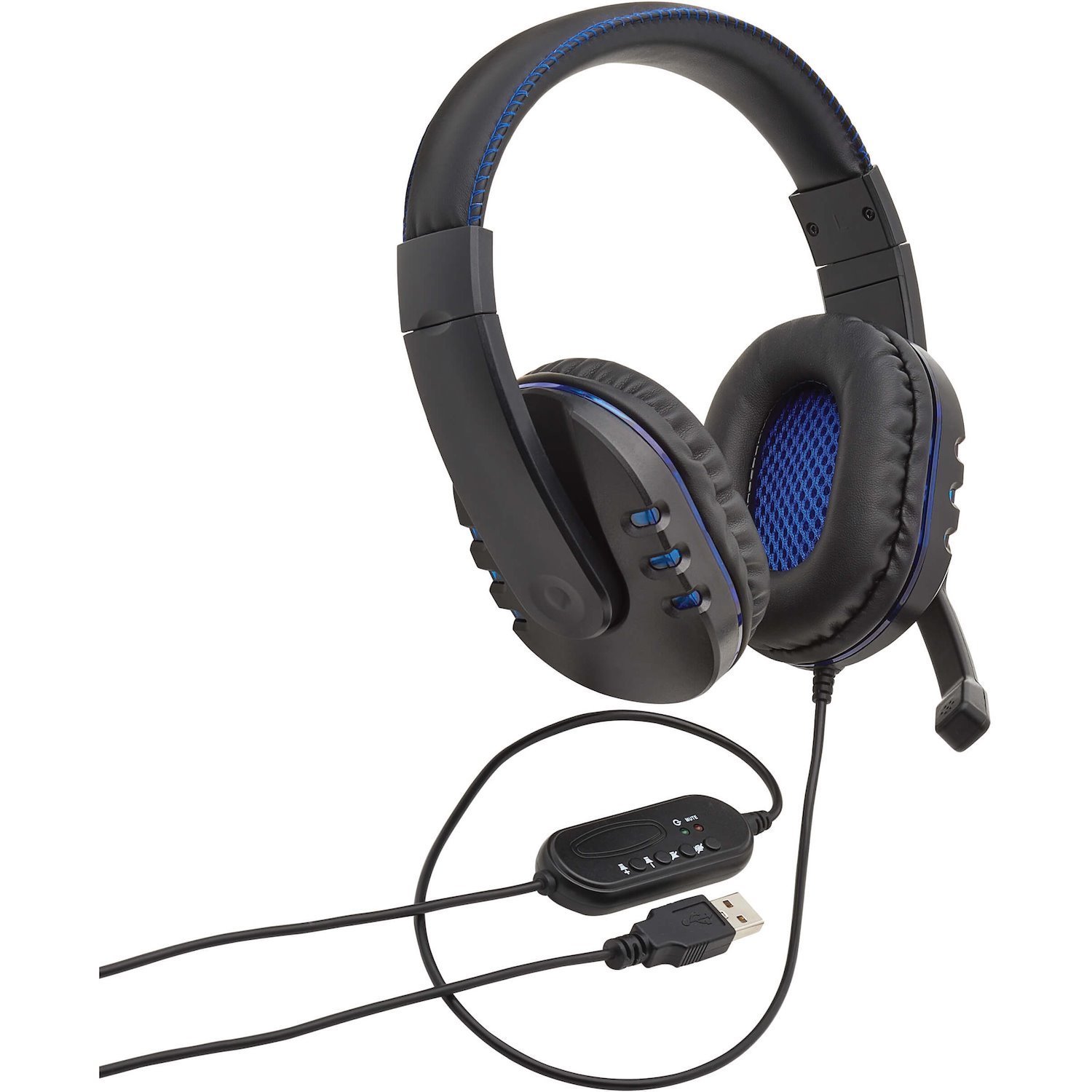 Eaton Tripp Lite Series USB Gaming Headset with Built-In Microphone, Audio Control and LEDs