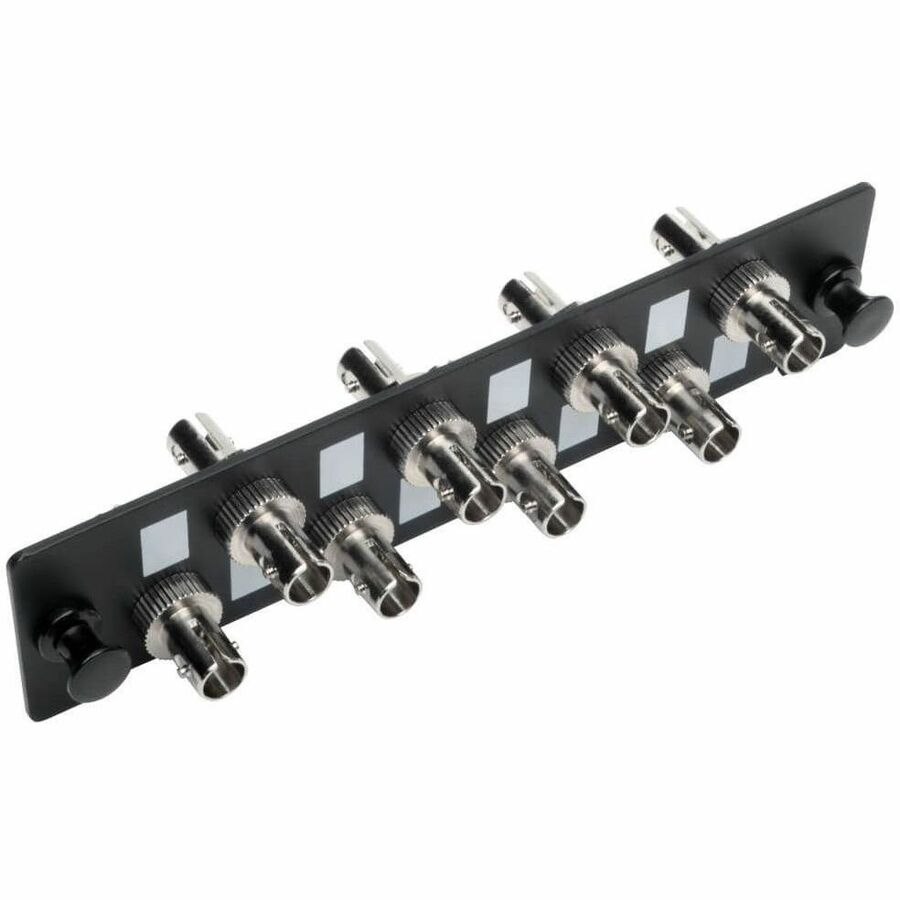 Eaton Tripp Lite Series High-Density Fiber Adapter Panel (MMF/SMF), 8 ST Simplex Connectors, Black