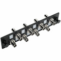 Eaton Tripp Lite Series High-Density Fiber Adapter Panel (MMF/SMF), 8 ST Simplex Connectors, Black