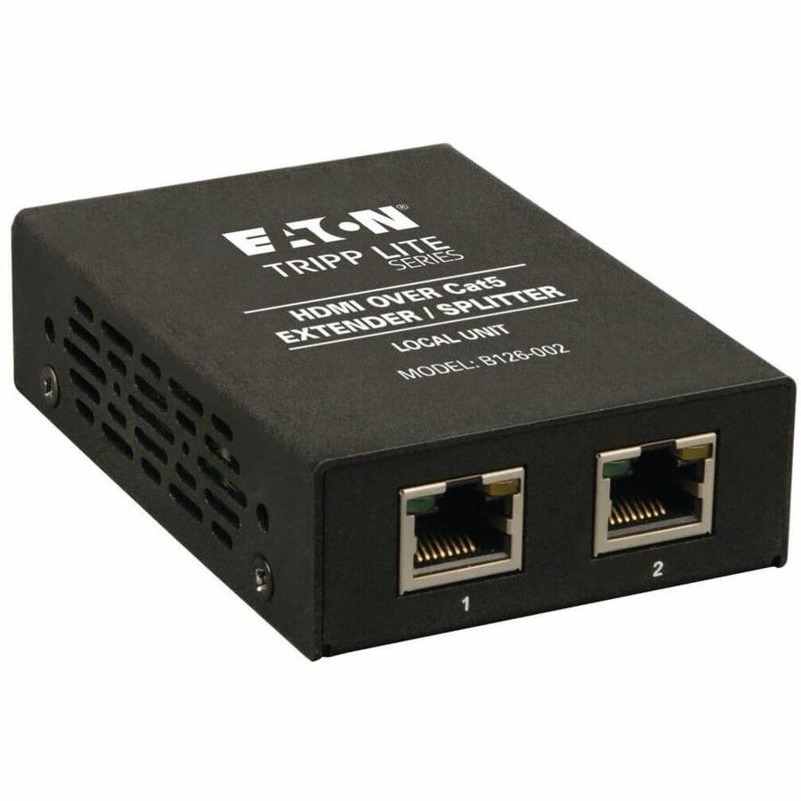 Eaton Tripp Lite Series 2-Port HDMI over Cat5/6 Extender/Splitter, Box-Style Transmitter for Video/Audio, Up to 150 ft. (45 m), TAA