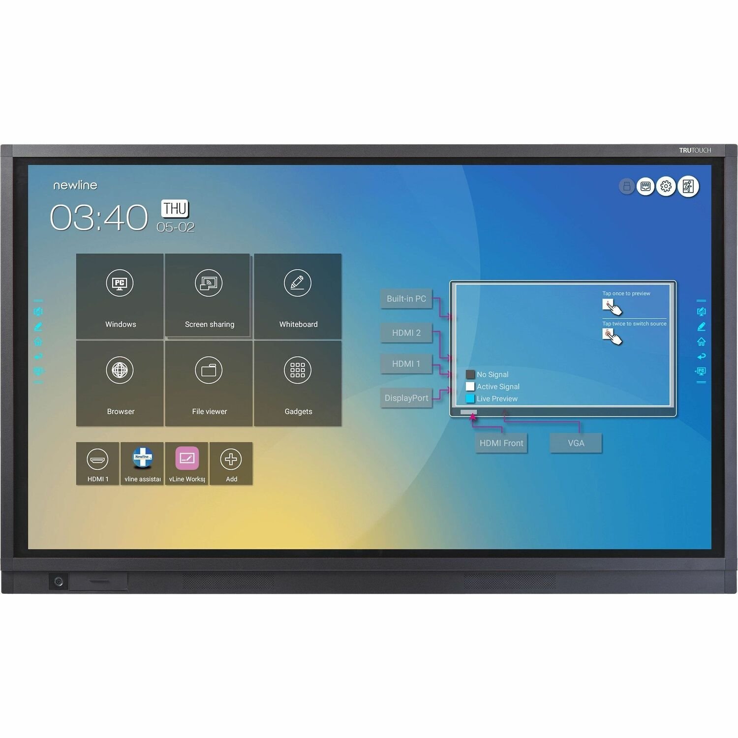 Newline RS+ Series Interactive Touch Display