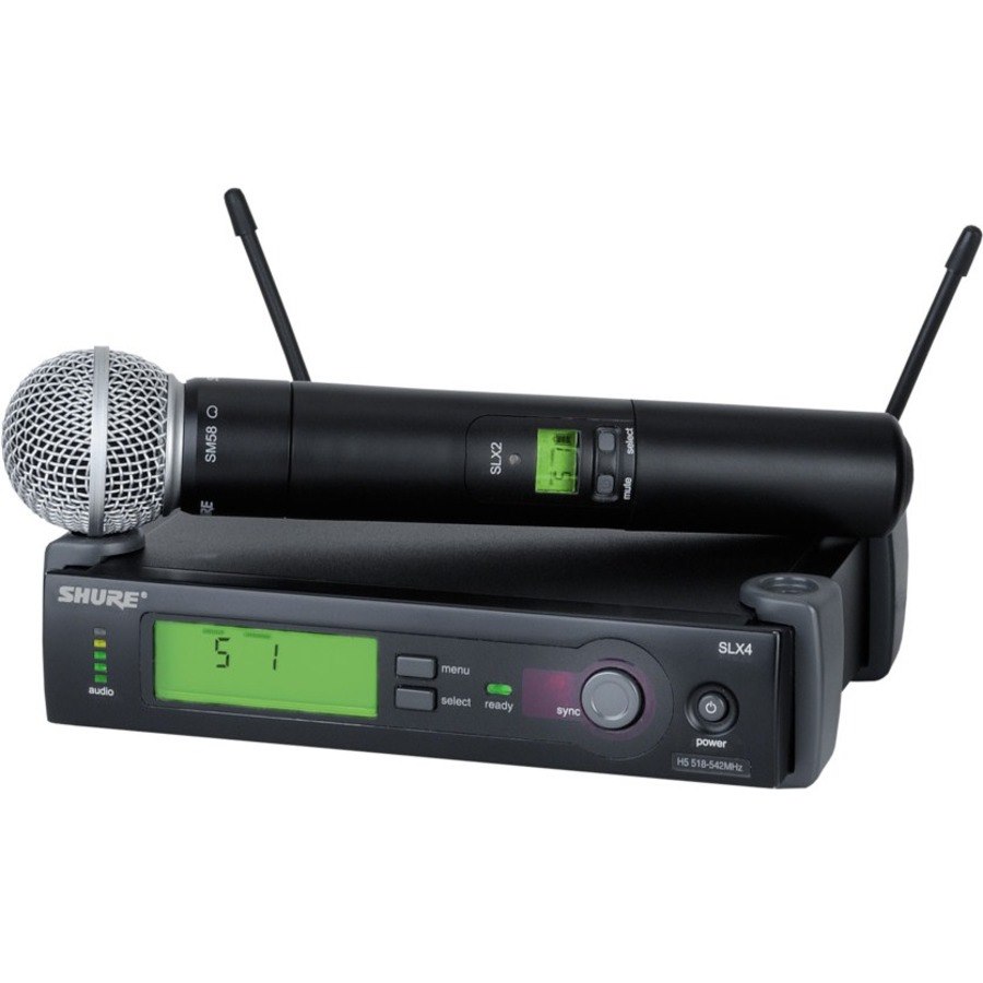 Shure SLX24/SM58 System with SLX2/SM58 Handheld Transmitter