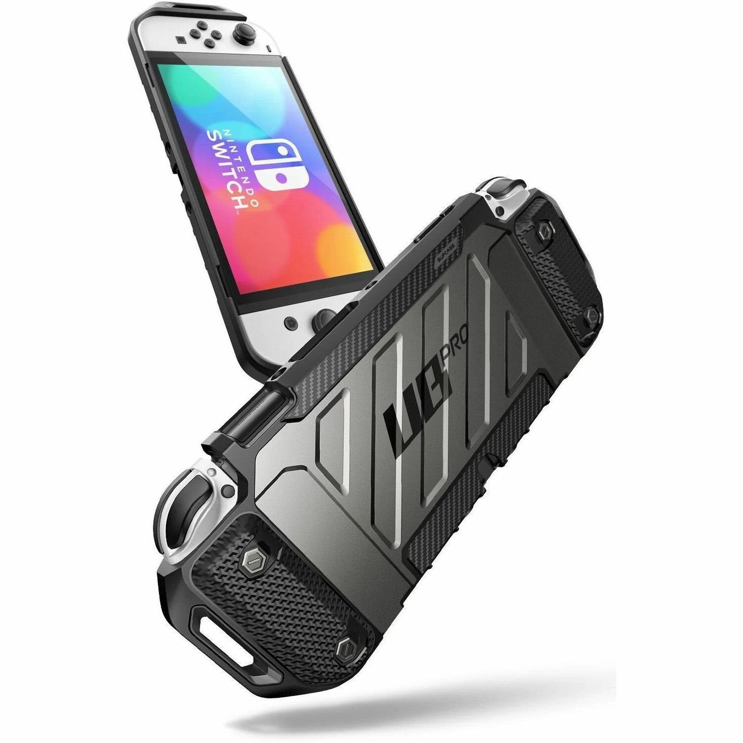 SUP Nintendo Switch OLED Unicorn Beetle PRO Dockable Grip Case-Black
