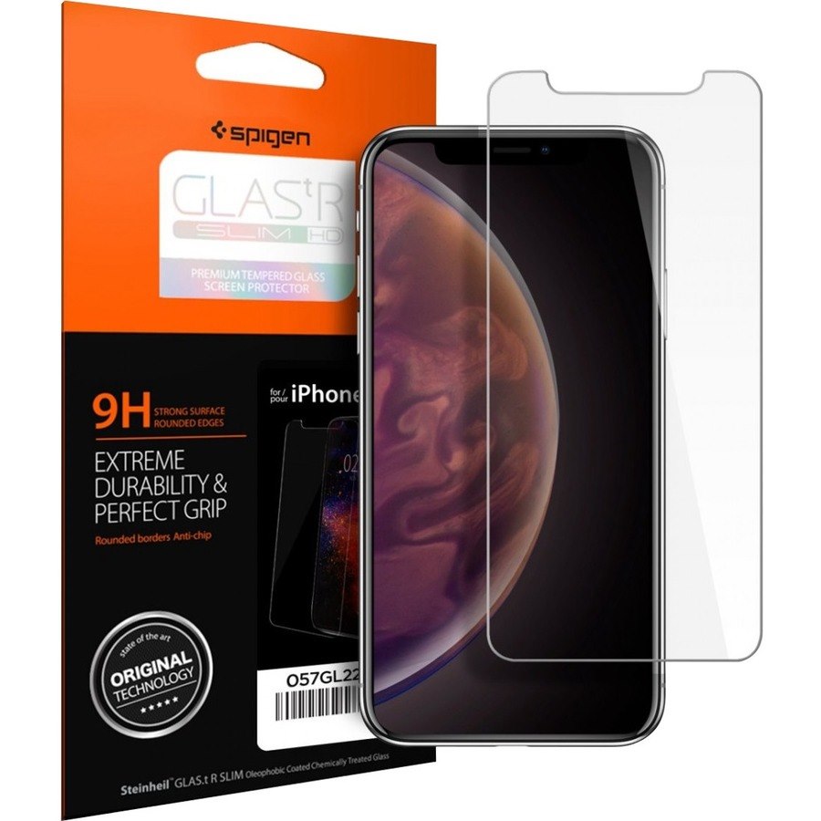 Spigen iPhone XS Screen Protector GLAS.tR Slim Clear