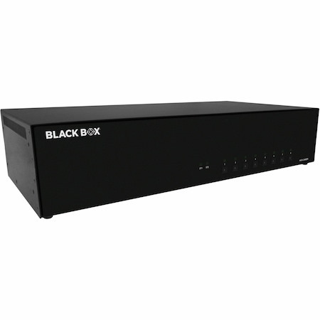 Black Box KVM Switch, NIAP 4.0 Certified - 8-Port, Dual-Monitor, DVI-I, CAC