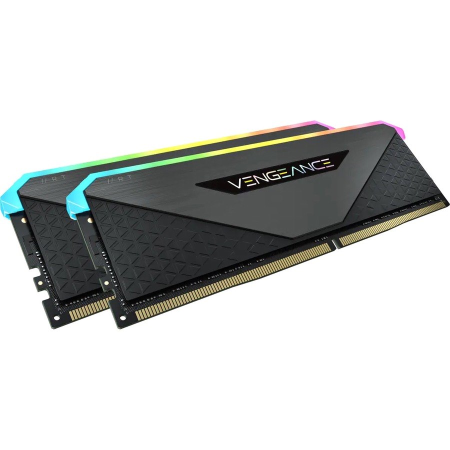 Corsair Vengeance RGB RT 16GB (2 x 8GB) DDR4 DRAM 3600MHz C16 Memory Kit - Black