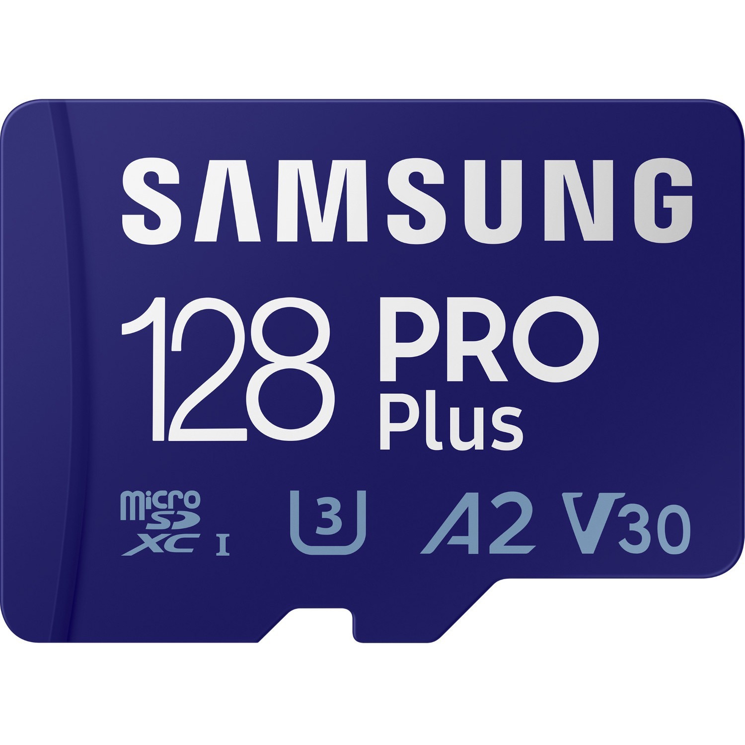 Samsung Pro Plus Mb-Md128ka - Flashgeheugenkaart (microSDXC-naar-SD-adapter Inbegrepen) - 128 GB - A2 / Video Class V30 / Uhs-I U3 / Class10 - microSDXC Uhs-I - Blauw