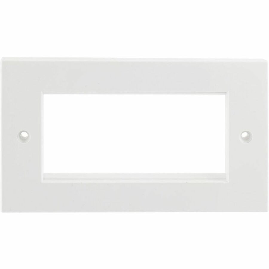 Hubbell Premise Wiring Frame, UK, 2-Gang, Flat, 100MM X 100MM, White, 50 Pack