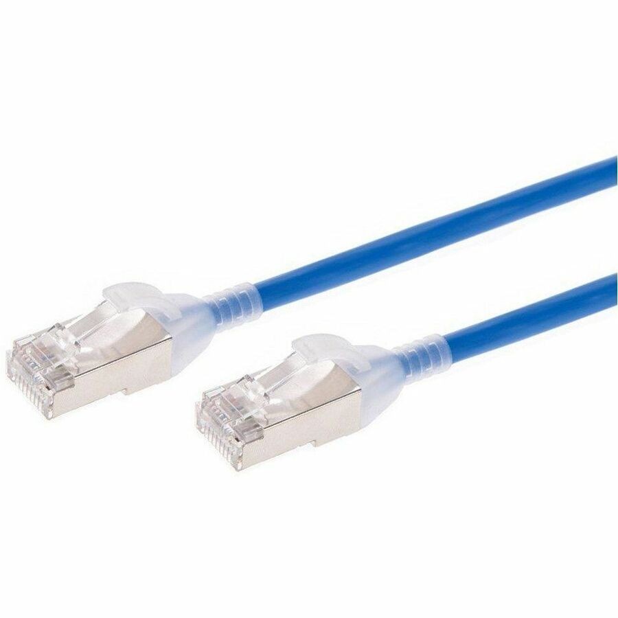 Monoprice Slimrun Cat6a Ethernet Patch Cable - Snagless_ Double Shielded_ Compon