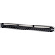 Eaton Tripp Lite Series 24-Port 1U Rack-Mount Cat5e Feedthrough Patch Panel, RJ45 Ethernet, TAA