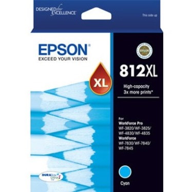 Epson DURABrite Ultra 812XL Original High Yield Inkjet Ink Cartridge - Cyan Pack