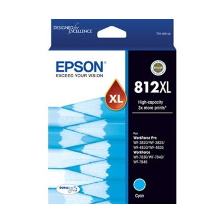 Epson DURABrite Ultra 812XL Original High Yield Inkjet Ink Cartridge - Cyan Pack