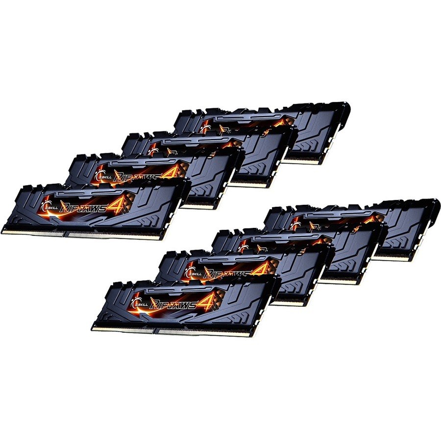 G.SKILL Ripjaws 4 RAM Module - 128 GB (8 x 16GB) - DDR4-2400/PC4-19200 DDR4 SDRAM - 2400 MHz - CL14 - 1.20 V