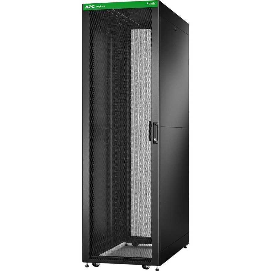 APC by Schneider Electric Easy ER6222 42U Floor Standing Enclosed Cabinet Rack Cabinet - 482.60 mm Rack Width - Black