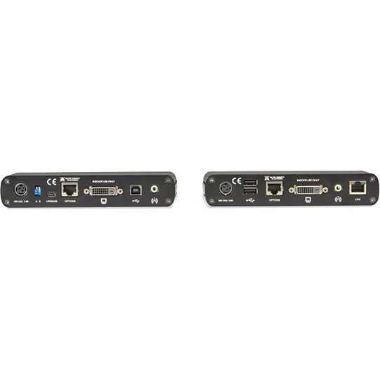 Black Box LRX Series KVM Extender - DVI-D, USB 2.0, RS232, Audio, Single-Access, CATx